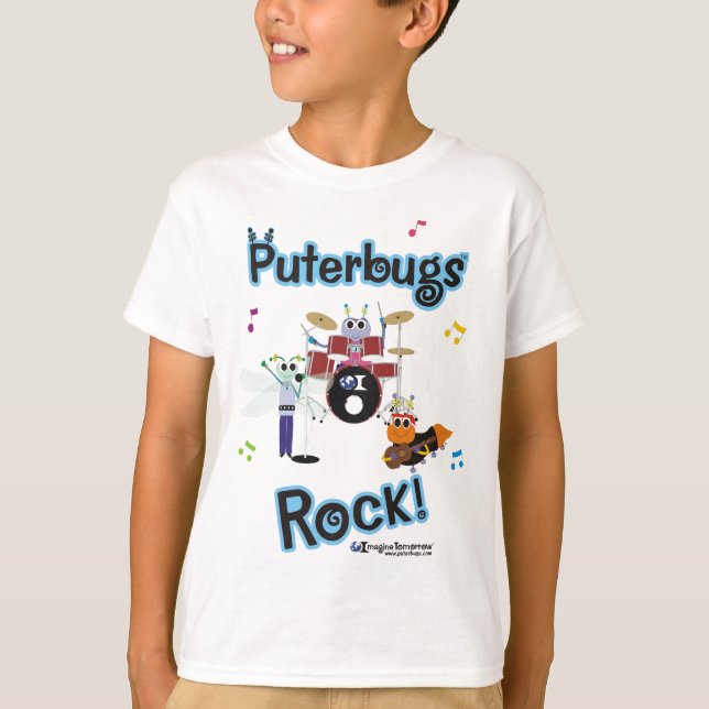 T-shirt Rocha de Puterbugs! (Frente)