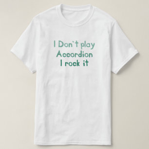 T-shirt Rocha do acordeão ele T - obscuridade