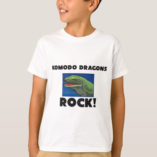 T-shirt Rocha dos dragões de Komodo (Frente)