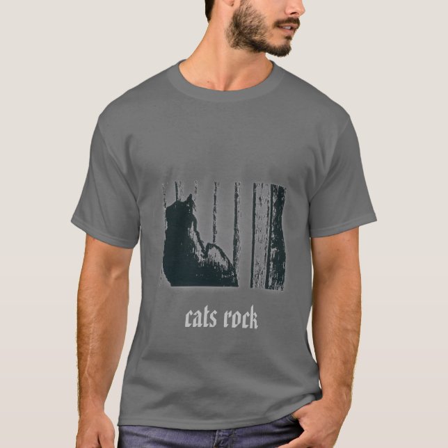 T-shirt rocha dos gatos (Frente)