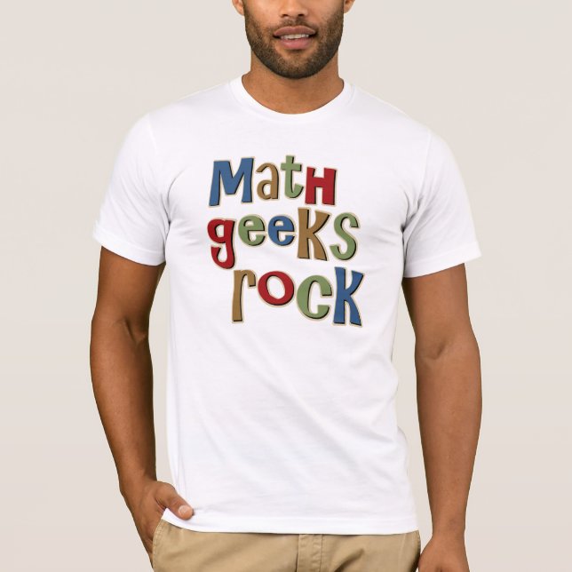 T-shirt Rocha dos geeks da matemática (Frente)