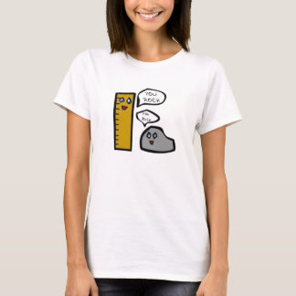 T-shirt Rocha e régua