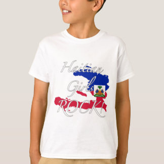 T-shirt Rocha haitiana das meninas!