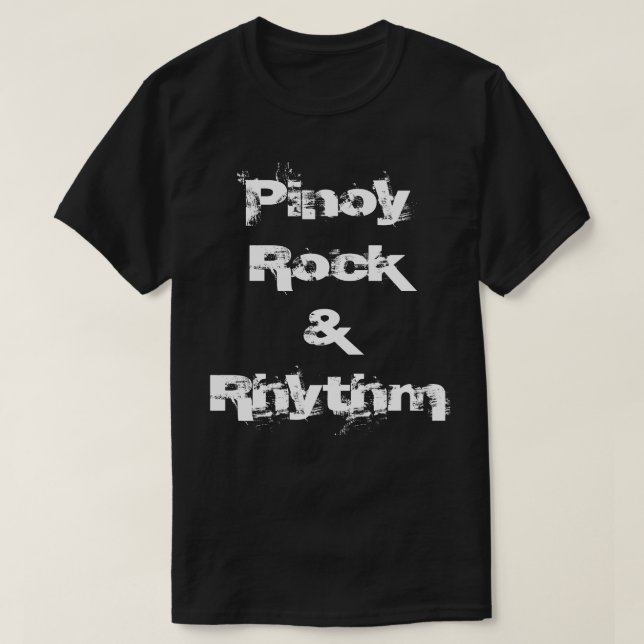 T-shirt Rocha & ritmo de Pinoy (Frente do Design)