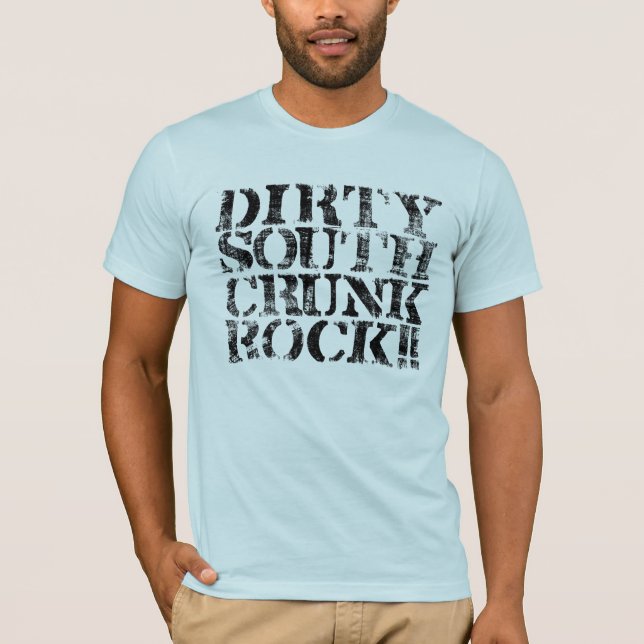 T-shirt Rocha sul suja de Lil Jon "Crunk" afligida (Frente)