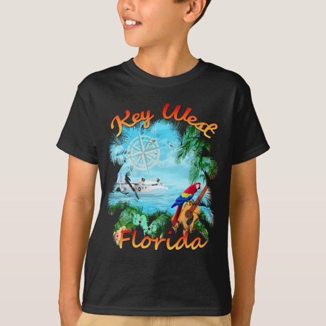 T-shirt Rocha tropical de Key West (Frente)