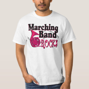 T-shirt Rochas Bandas marchantes/ chifre francês