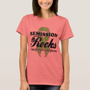T-shirt Rochas da remissão - consciência do linfoma de