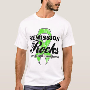 T-shirt Rochas da remissão - consciência do linfoma de