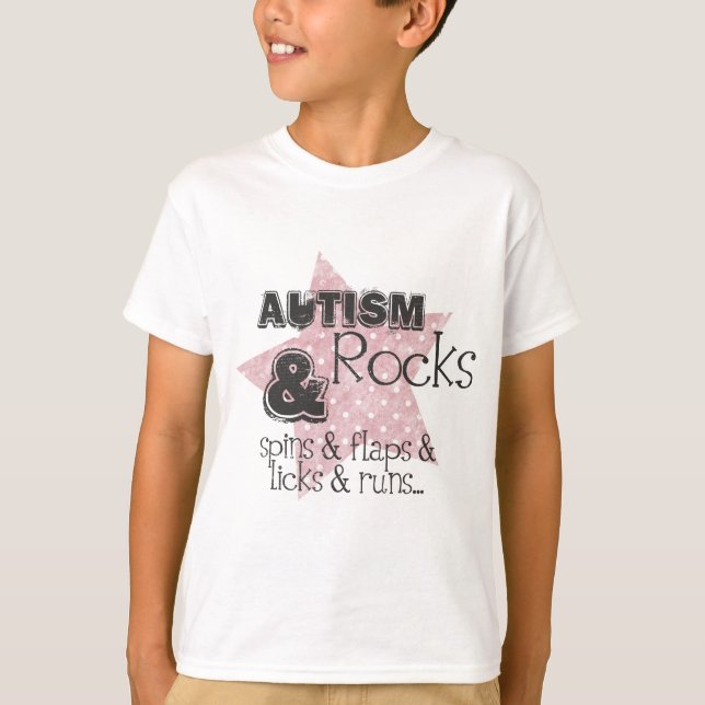 T-shirt rochas do autismo (Frente)