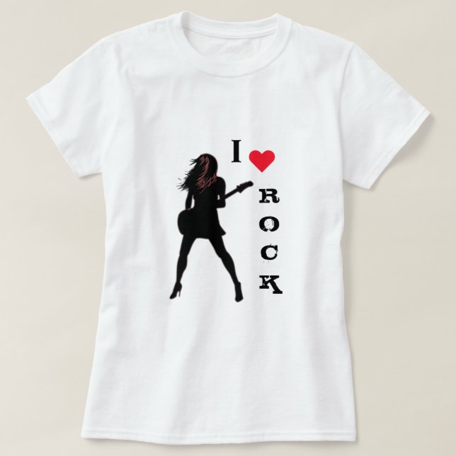 T-Shirt Rock and Roll (Frente do Design)
