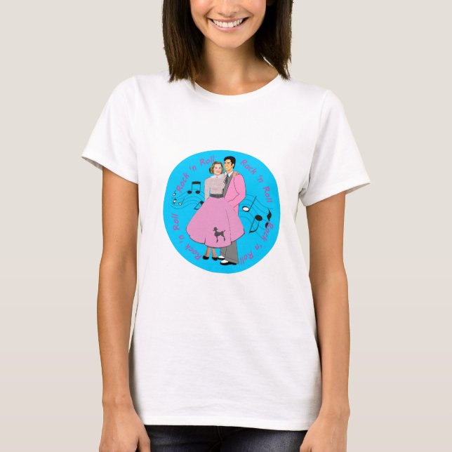T-shirt Rock and roll (Frente)
