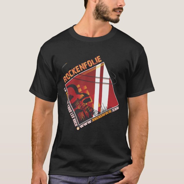 T-Shirt Rockenfolie Homme (Frente)