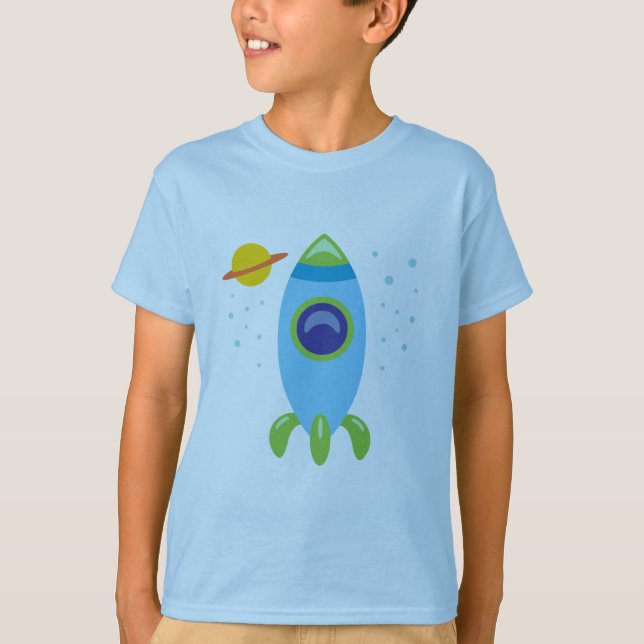 T-shirt Rocket Retro (Frente)