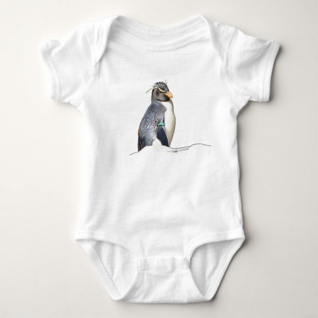 T-shirt Rockhopper Penguin para bebês (Frente)
