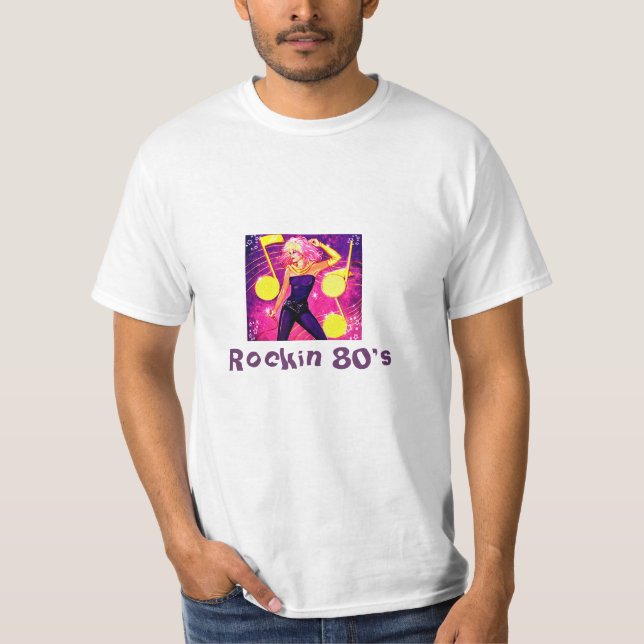 T-shirt Rockin anos 80 (Frente)
