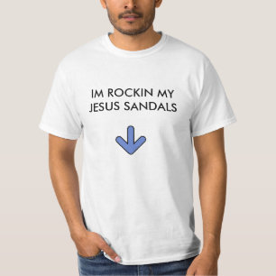 T-shirt Rockin meu T das sandálias de jesus