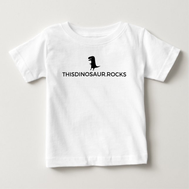 T-shirt Rocks Dinossauros! Toddler Long Sleeve Tee (T-Rex) (Frente)