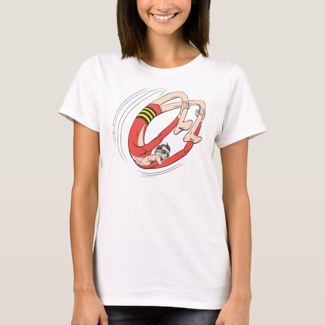 T-shirt Roda do dorso do Homem Plástico (Frente)