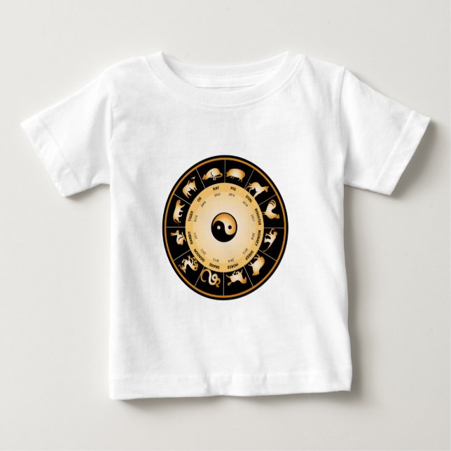 T-shirt Roda Zodíaca Chinesa (Frente)