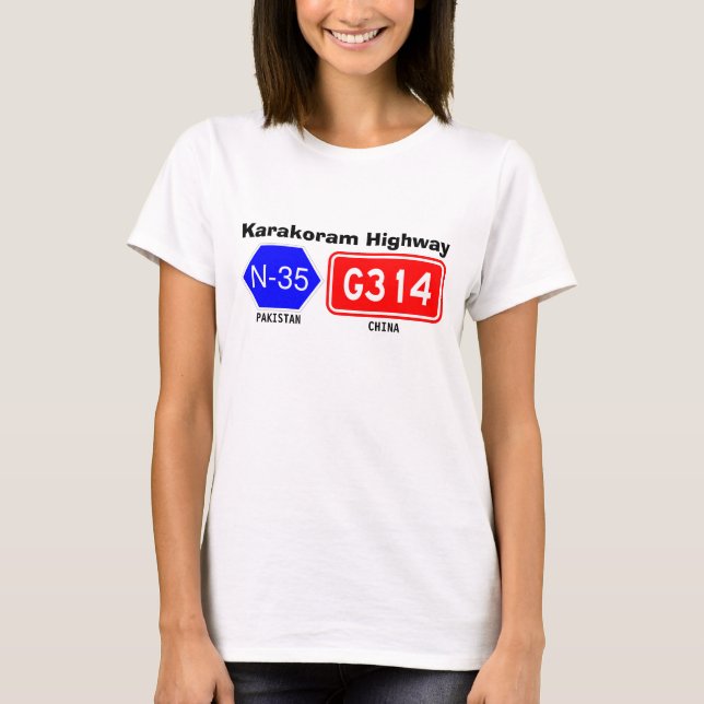 T-shirt Rodovia Karakoram (Frente)