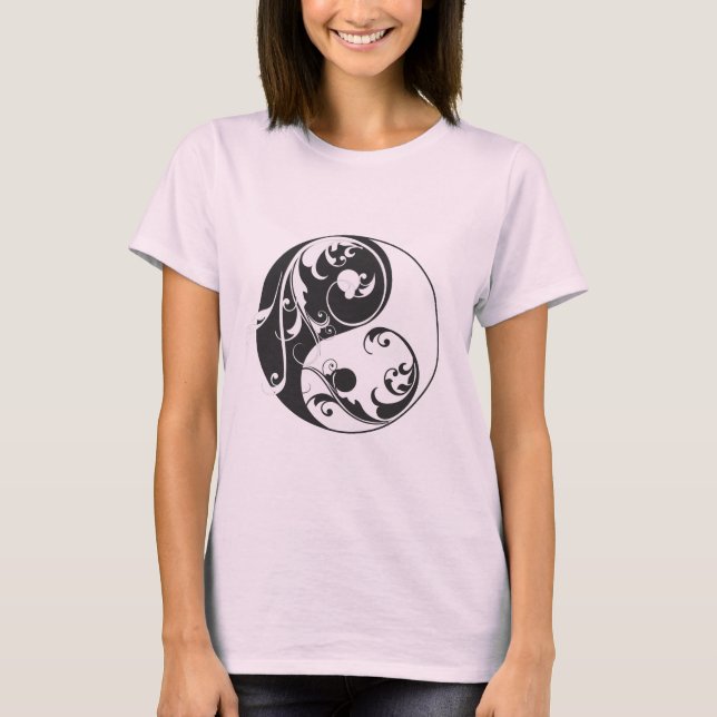 T-shirt Rolando Yin & Yang (preto) (Frente)