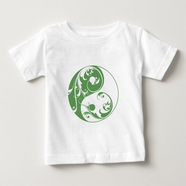 T-shirt Rolando Yin & Yang (verde) (Frente)