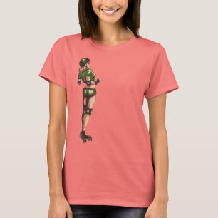 T-shirt Rollergirl tee