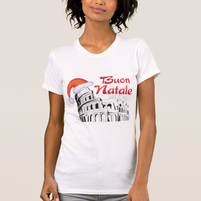 T-shirt Roma Buon Natale (Frente)