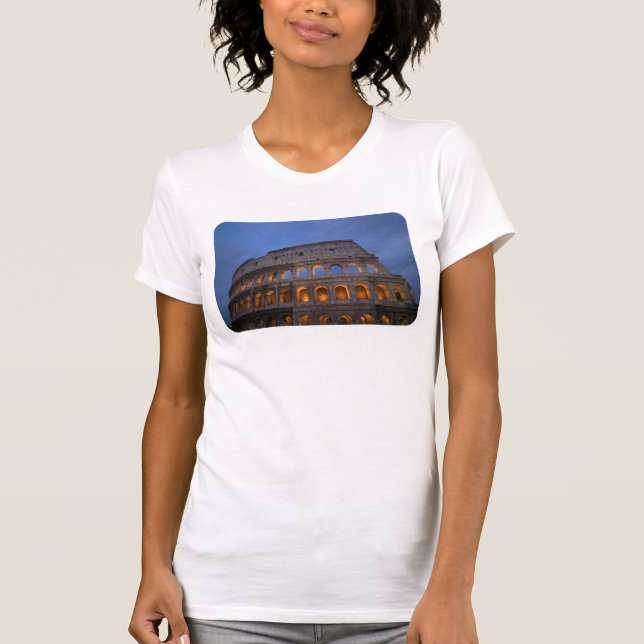 T-shirt Roman Colosseum à noite (Frente)