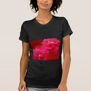 T-shirt Romance e rosas vermelhas