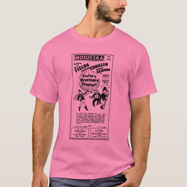 T-shirt romance puncionado de W.C. Campo Tillie (Frente)