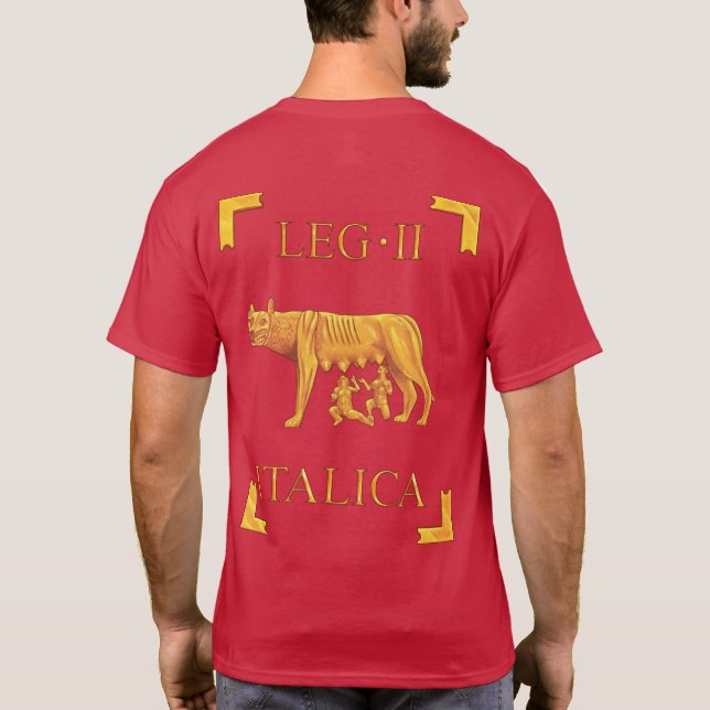 T-shirt romano de 2 Legio II Italica Vexillum (Verso)