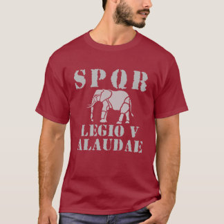 T-shirt romano do elefante da legião de Júlio
