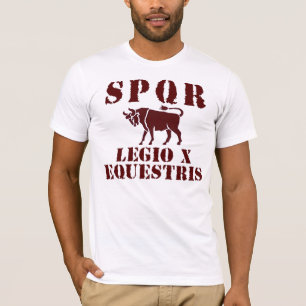 T-shirt romano famoso da legião de 10 Júlio Cés