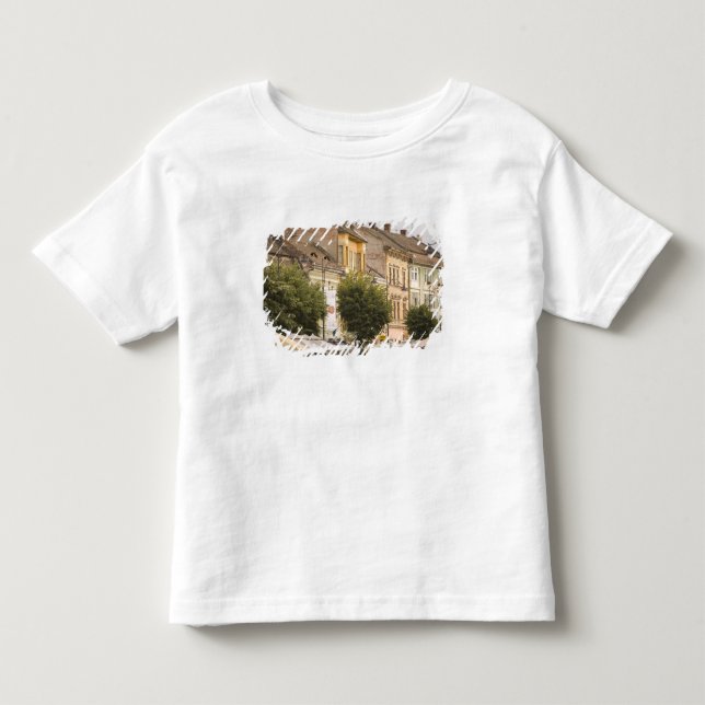 T-shirt Romênia, Sibiu. Cidade Nova. RF) (Frente)