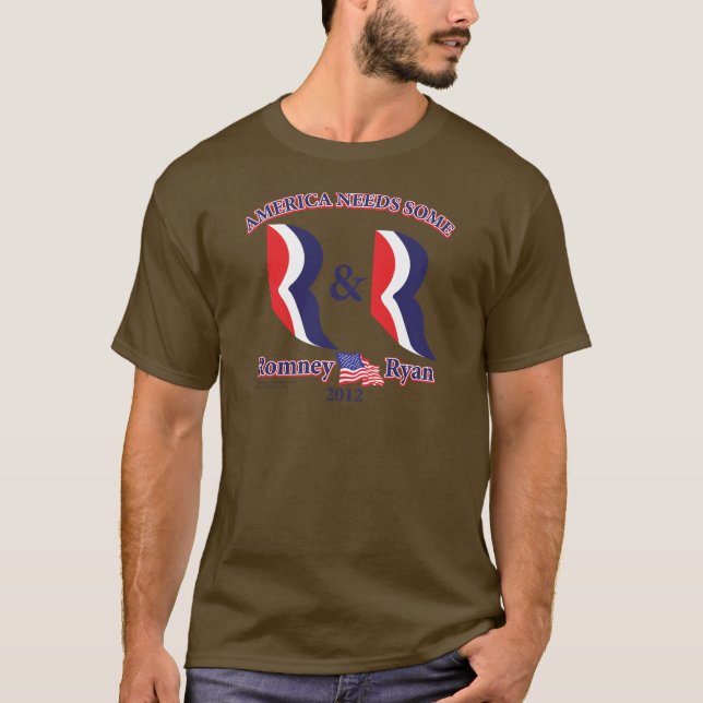 T-shirt Romney e Ryan (Frente)