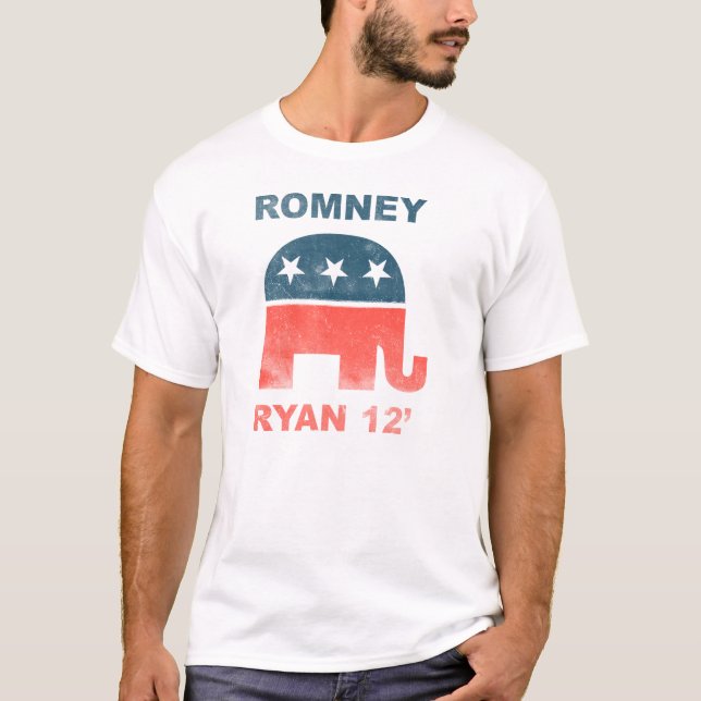 T-shirt Romney Ryan 12 (Frente)