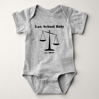 T-shirt Romper 2018 do bebê da escola de direito (de tinta