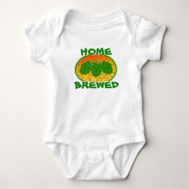 T-shirt Romper Casa-Fabricado cerveja do bebê