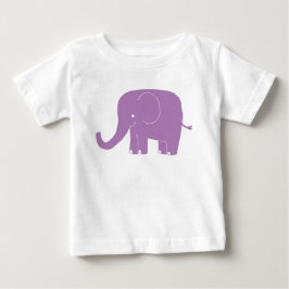 T-shirt Romper de elefante roxo