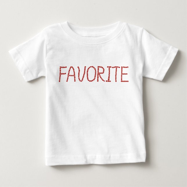 T-shirt Romper favorito do bebê (Frente)