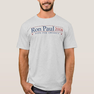 T-shirt Ron Paul 2008 revoluções (cinzentas)