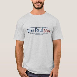 T-shirt Ron Paul - cinza