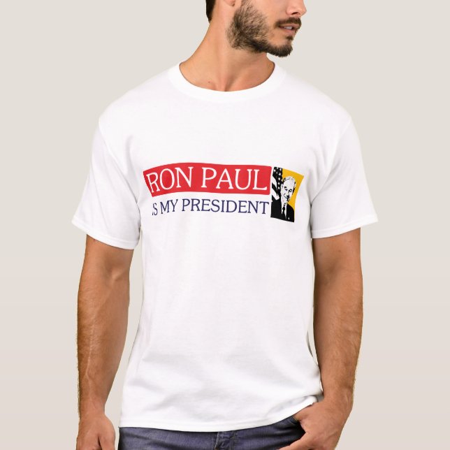 T-shirt Ron Paul é meu presidente (Frente)