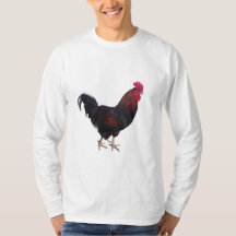 T-Shirt Rooster de Capa Longa, de uso masculino