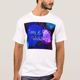 T-shirt Rosa azul-roxo