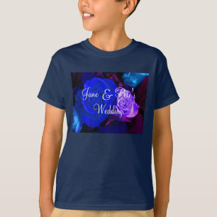 T-shirt Rosa azul-roxo