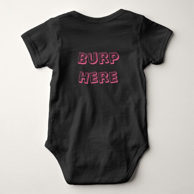 T-shirt Rosa "Burp Here" (Verso)