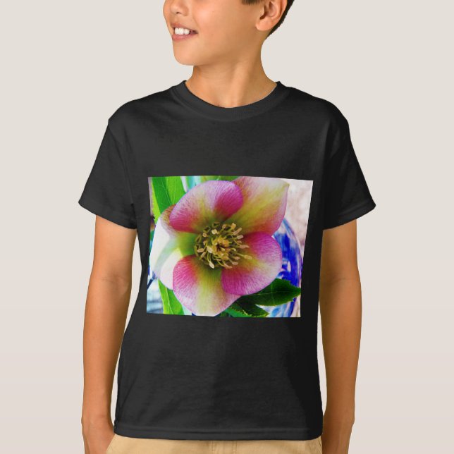T-shirt Rosa cor-de-rosa, (Frente)